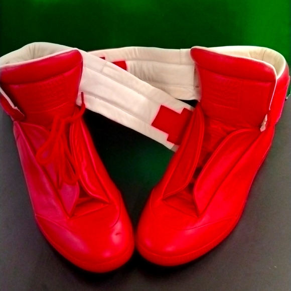 Maison Martin Margiela Red Sneakers Size 43.5 - Picture 6 of 8